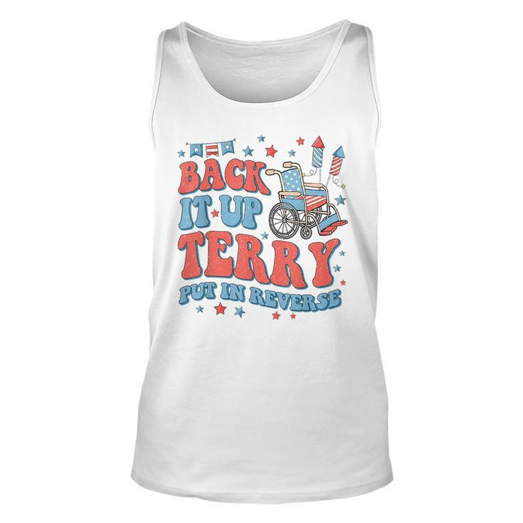 Groovy Back Up Terry Put It In Reverse Firework 4Th Of July Unisex Tank Top