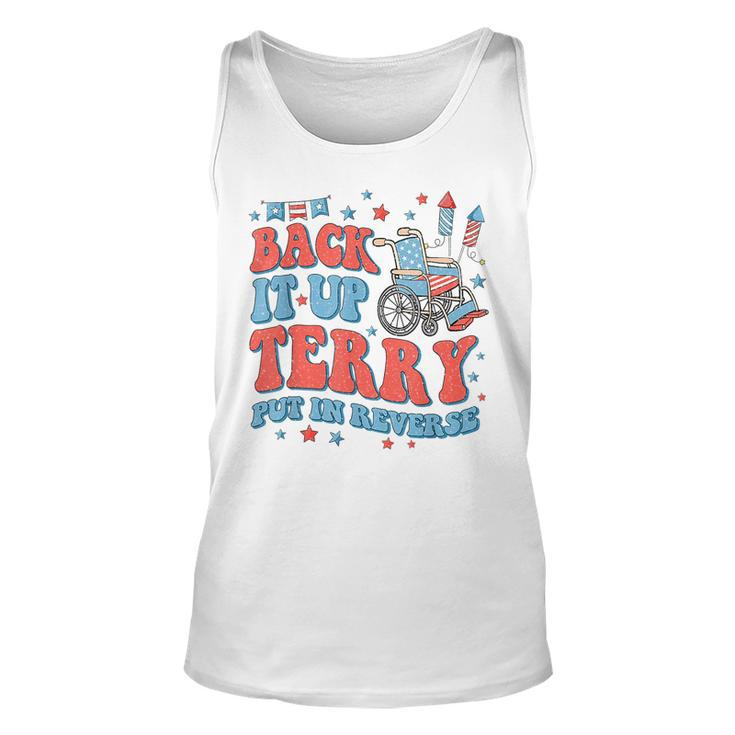 Groovy Back Up Terry Put It In Reverse Firework 4Th Of July IT Tank Top