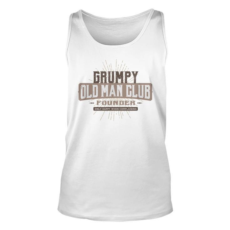 Grumpy Old Man Club Complaining Quote Humor Tank Top