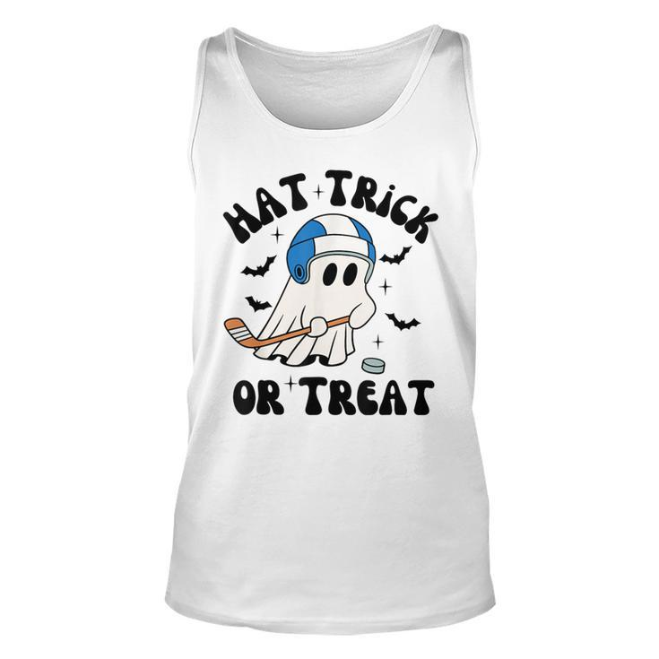 Hat Trick Or Treat Hilarious Hockey Halloween Family Tank Top