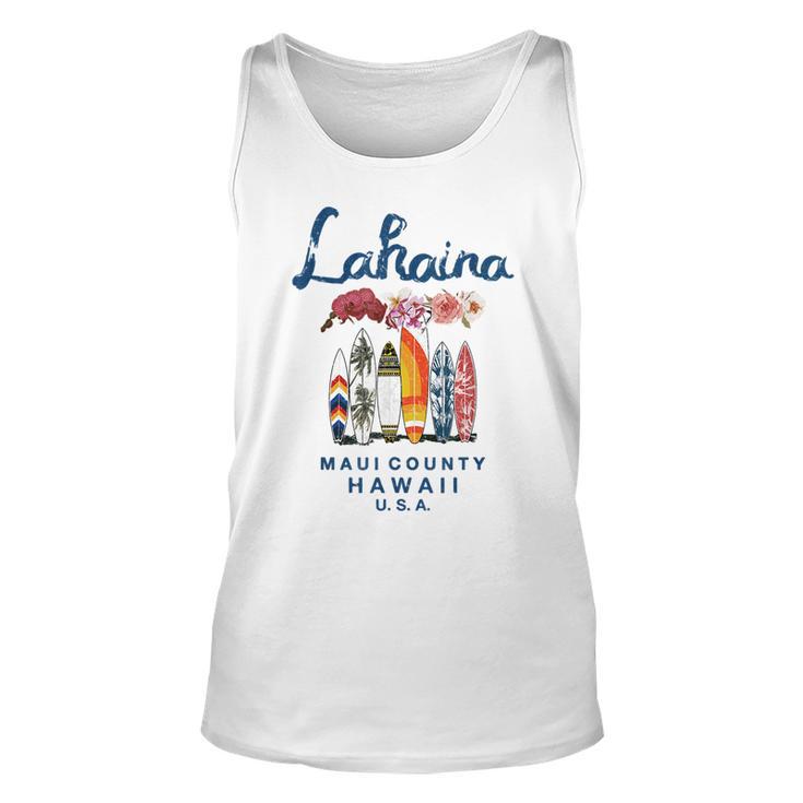 Hawaii Lahaina Maui Vintage Surfing Hawaiian Tank Top