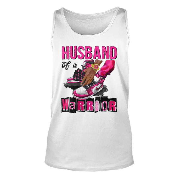 Husband Of A Warrior Pink Breast Cancer Awareness Support Tank Top