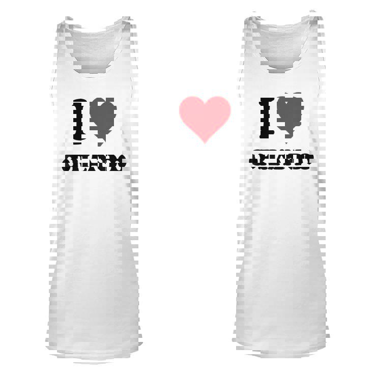 I Heart Orlando First Name I Love Personalized Stuff Unisex Tank Top