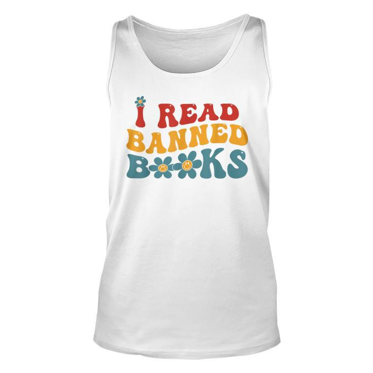 Im With The Banned Book Lover I Read Banned Books Groovy Unisex Tank Top