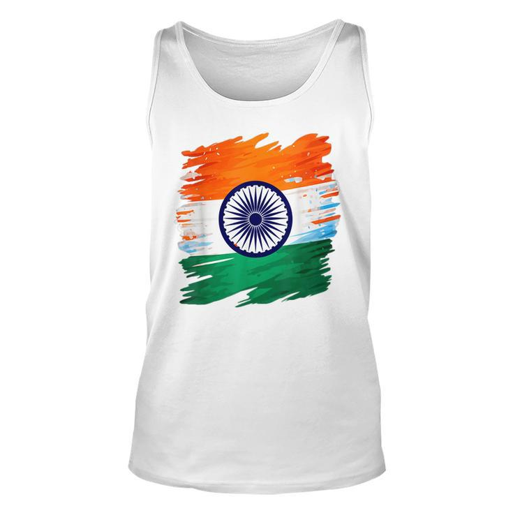 India Independence Day 15 August 1947 Indian Flag Patriotic Tank Top
