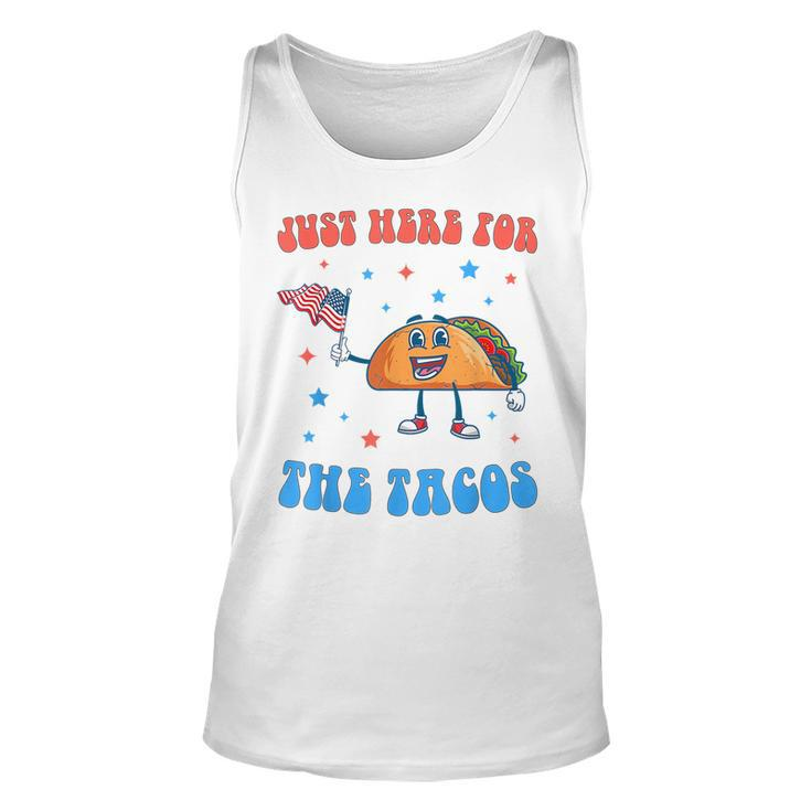 Just Here For The Tacos 4Th Of July Tacos Tacos Tank Top