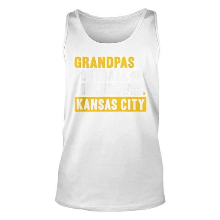 Kc Grandpa Touchdown Football Kansas City For Dads Day Tank Top