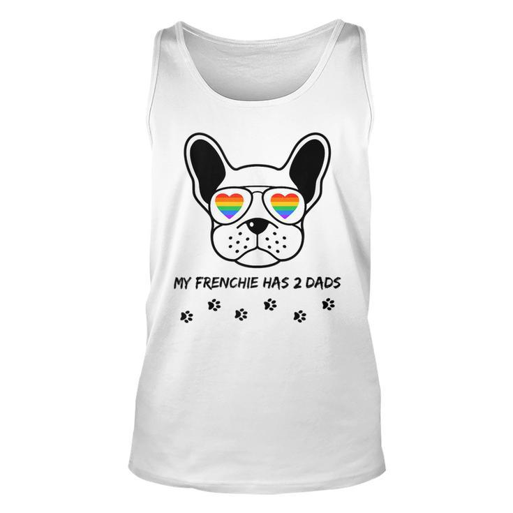 Lgbt My Frenchie French Bulldog Has 2 Dads Gay Pride Dog  Unisex Tank Top