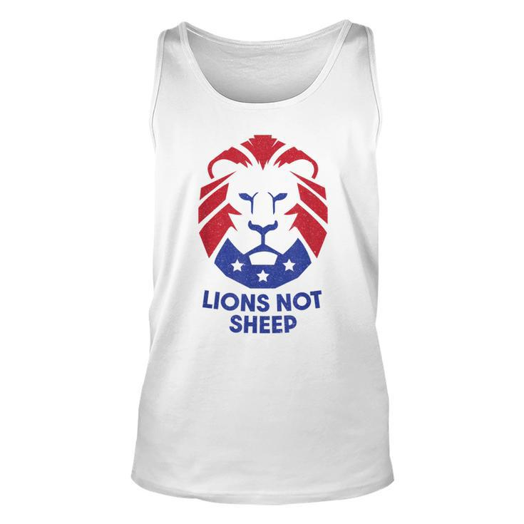 Lions Not Sheep Patriot  Unisex Tank Top