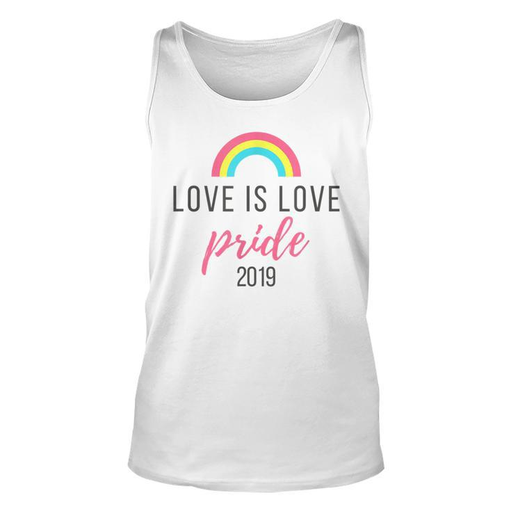 Love Is Love 2019 Lgbt Gay Pride  Unisex Tank Top