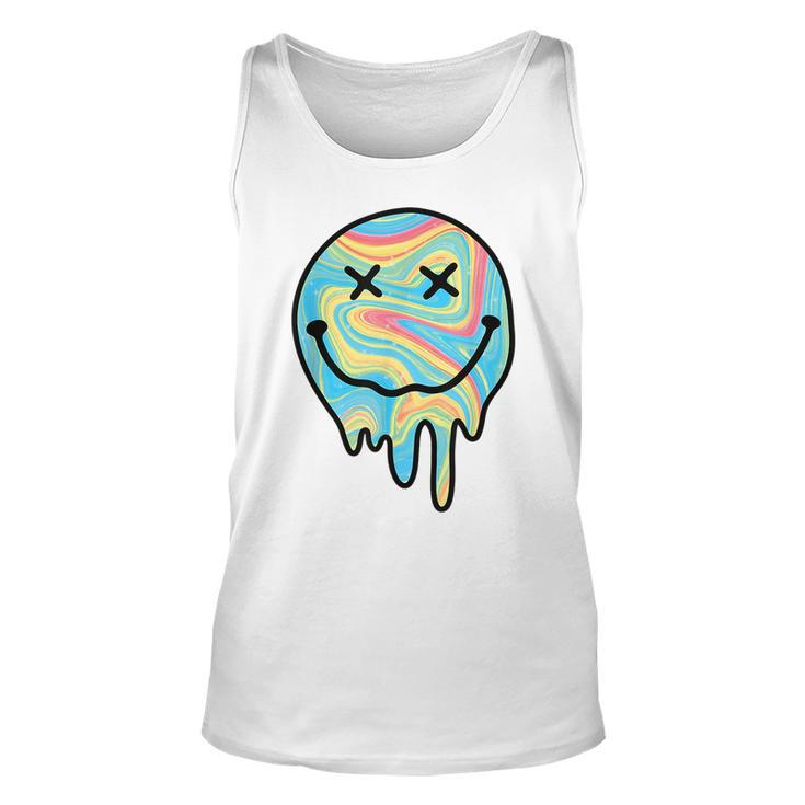 Melting Smile Funny Smiling Melted Dripping Happy Face Cute  Unisex Tank Top