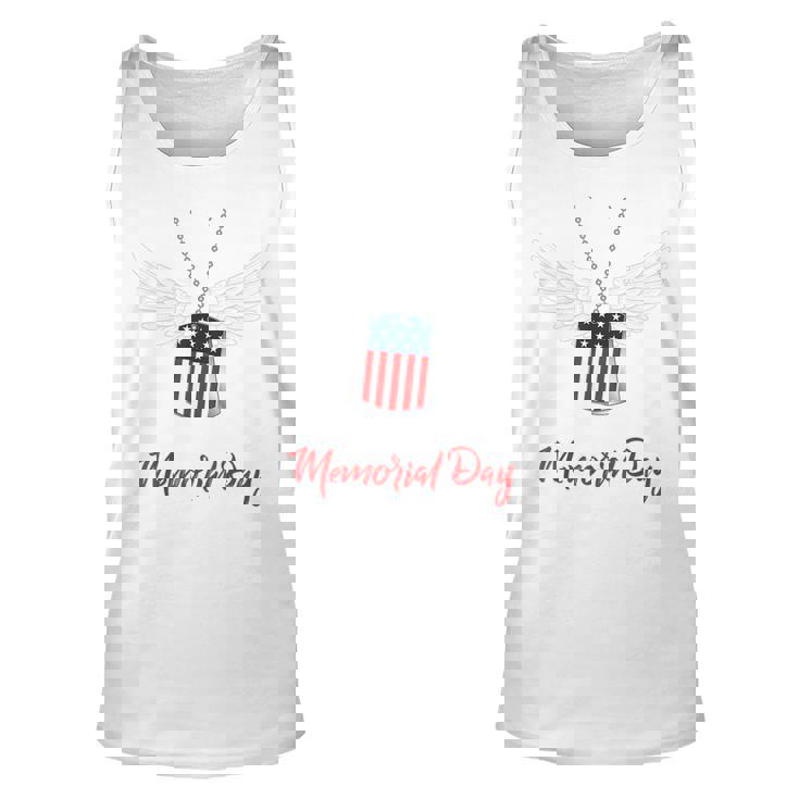 Memorial Day Proud Remembrance Day Dog Tags Chain Servicemen Tank Top