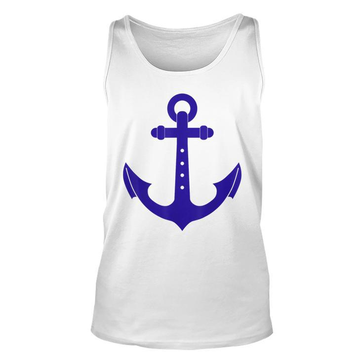 Nautical Anchor Cute Design For Sailors Boaters & Yachting  Unisex Tank Top