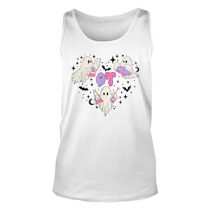Occupational Therapy Halloween Ot Ghost Boo Speech Therapy Tank Top