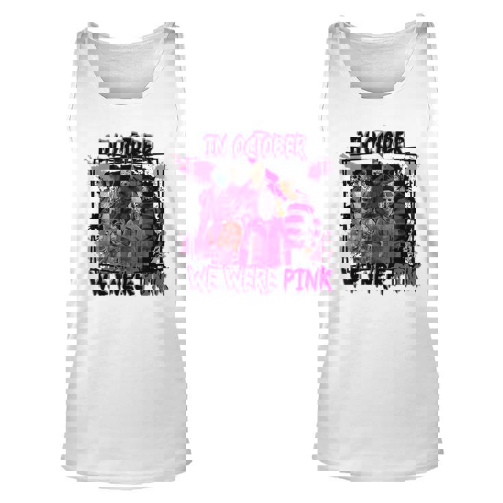 In October We Wear Pink Horror Character Wear Pink Horror Tank Top