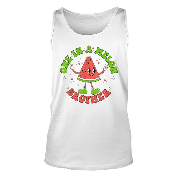 One In A Melon Brother Cool Summer Watermelon Matchin Tank Top