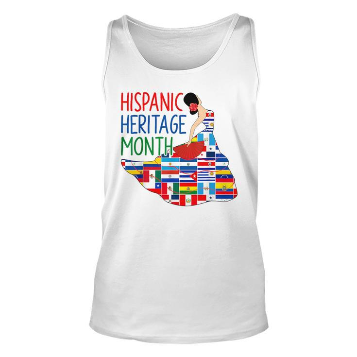 Hispanic Heritage Month Countries Flags Latino Tank Top