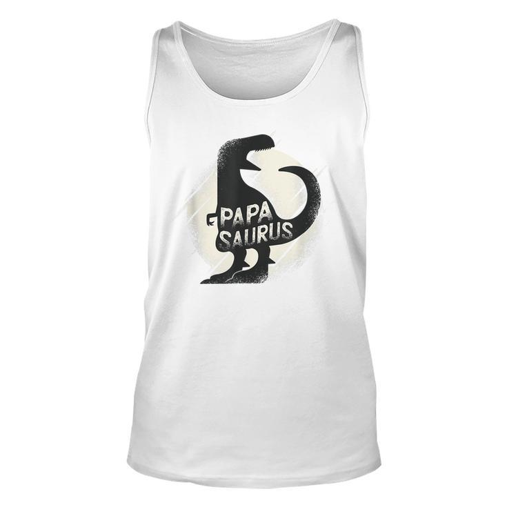 Papasaurus Papa Dinosaur Fathers Day Gifts For Daddy  Unisex Tank Top