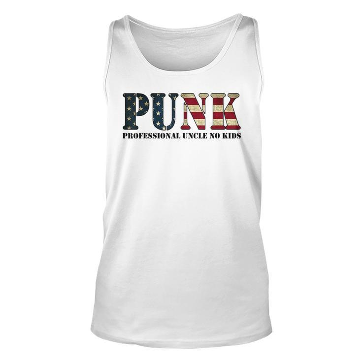 Punk Professional Uncle No Kids Uncle American Flag Tank Top