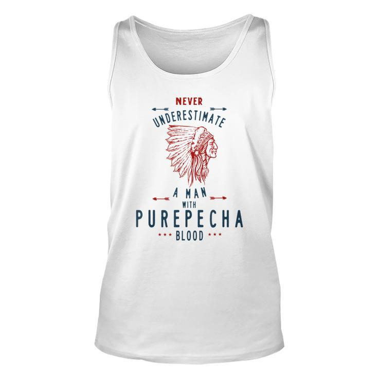 Purepecha Native Mexican Indian Man Never Underestimate Indian Tank Top