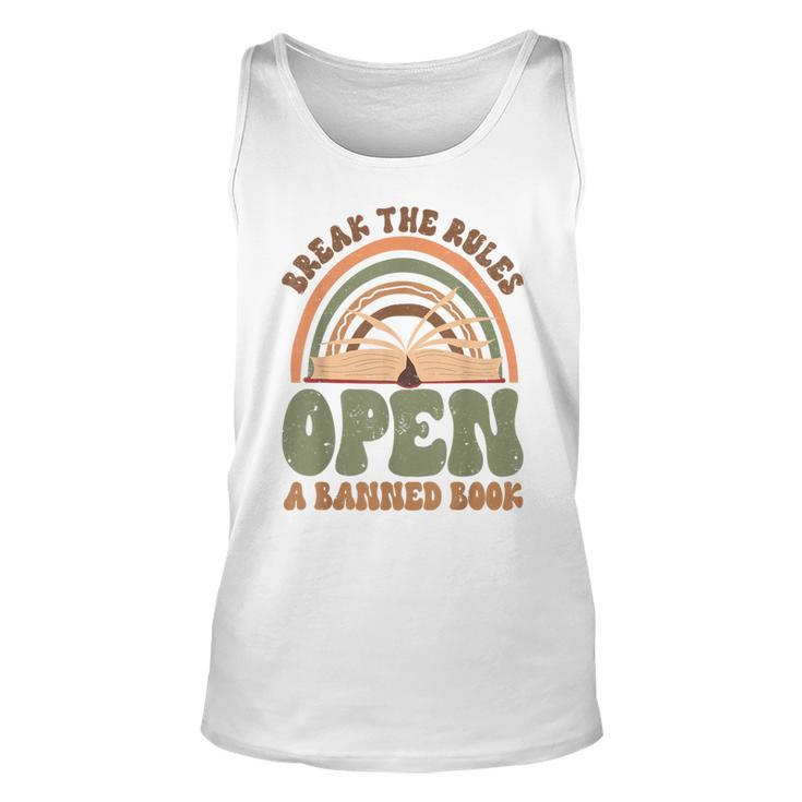 Read Banned Books Break The Rules Banned Books Tank Top