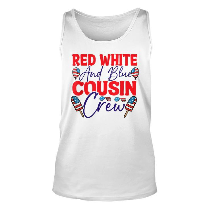 Red White And Blue Cousin Crew Cousin Crew Funny Gifts Unisex Tank Top