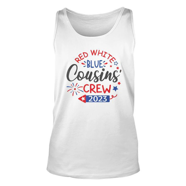 Retro Red White Blue Cousins Crew 2023 4Th Of July Kids  Unisex Tank Top