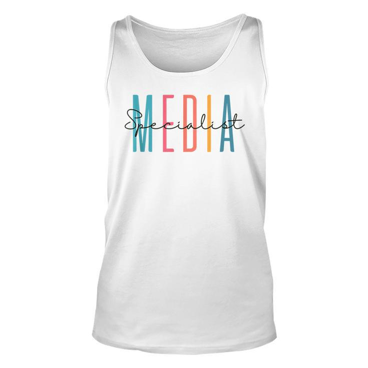School Librarian Library Squad Media Specialist  Unisex Tank Top