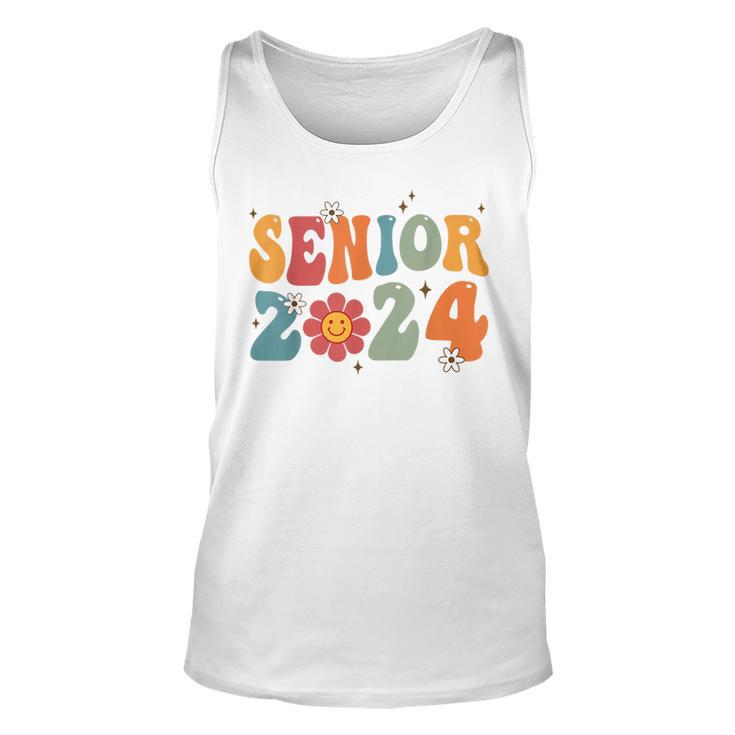 Senior 24 Class Of 2024 Back School Graduation 2024 Groovy Unisex Tank ...