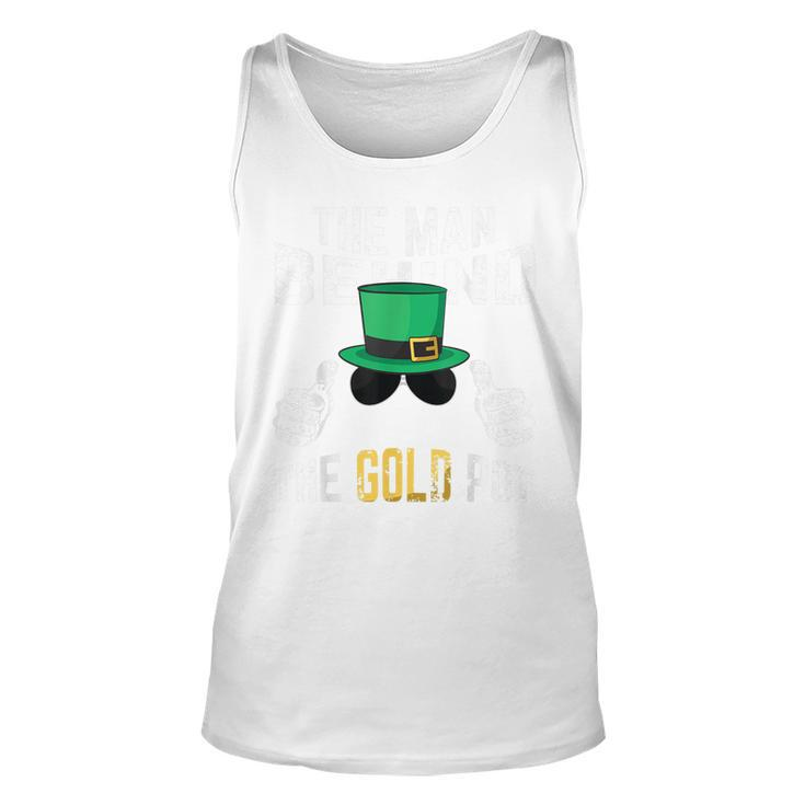 St Patricks Day Pregnancy For Men Gold Pot Dad To Be Tank Top