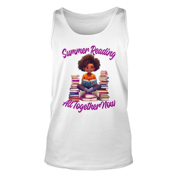 Summer Reading All Together 2023 Books Now Black Girl Unisex Tank Top
