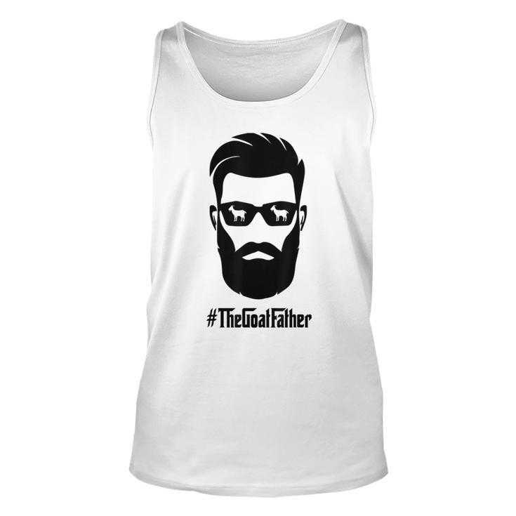 The Goat Father  The Goatfather With Beard & Glasses  Unisex Tank Top