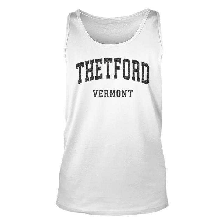 Thetford Vermont Vt Vintage Athletic Sports Design  Unisex Tank Top