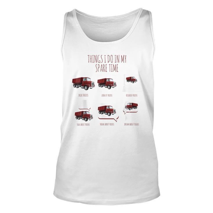 Things I Do In My Spare Time Truck Drive By Trucker Trucker Tank Top