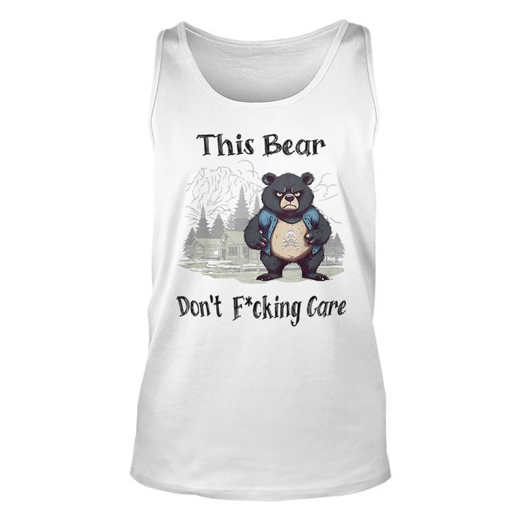 This Bear Dont Fcking Care Unisex Tank Top