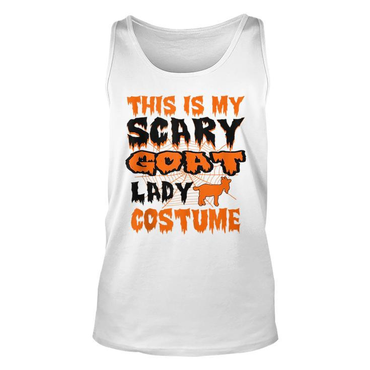 This Is My Scary Goat Lady Halloween Costume  Unisex Tank Top