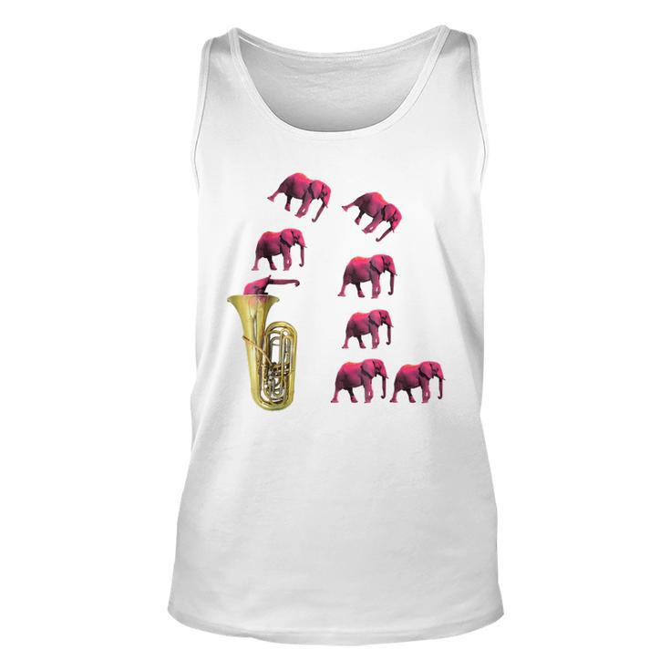 Tuba Funny Elephant Gifts For Elephant Lovers Funny Gifts Unisex Tank Top