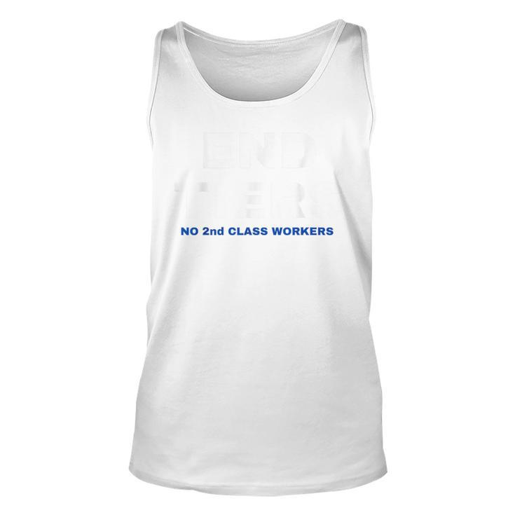 Uaw Strike Red United Auto Workers Picket Sign End Tiers Tank Top