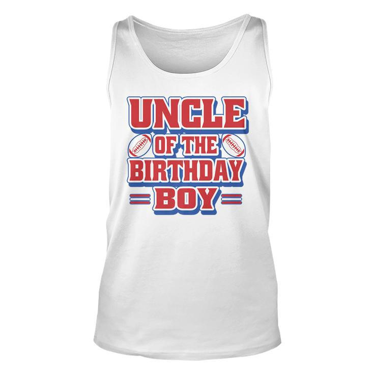 Uncle Football Birthday Boy Family Baller B-Day Party    Unisex Tank Top