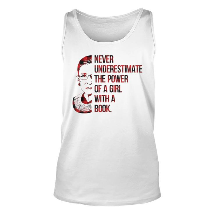 Never Underestimate The Power Of A Girl With A Book Rbg Tank Top