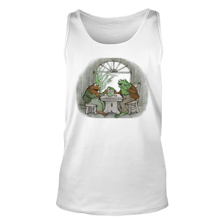 Vintage Frog Toad Friend Cottagecore Aesthetic Frog Lovers  Unisex Tank Top