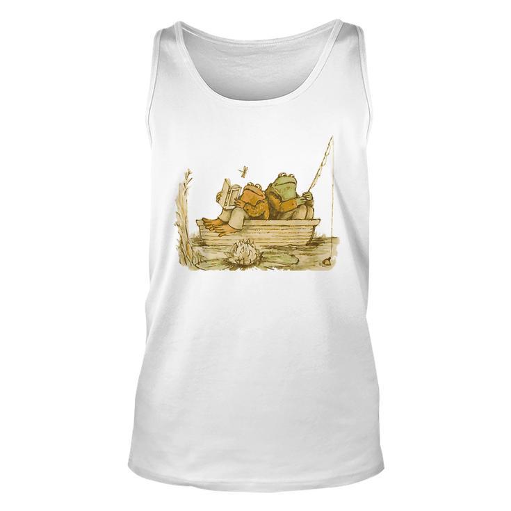 Vintage Frog Toad Friend Cottagecore Aesthetic Frog Lovers Tank Top