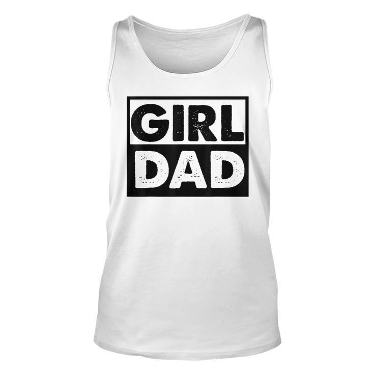 Vintage Girl Dad Proud Men Daddy Father Of Girl Dad  Unisex Tank Top