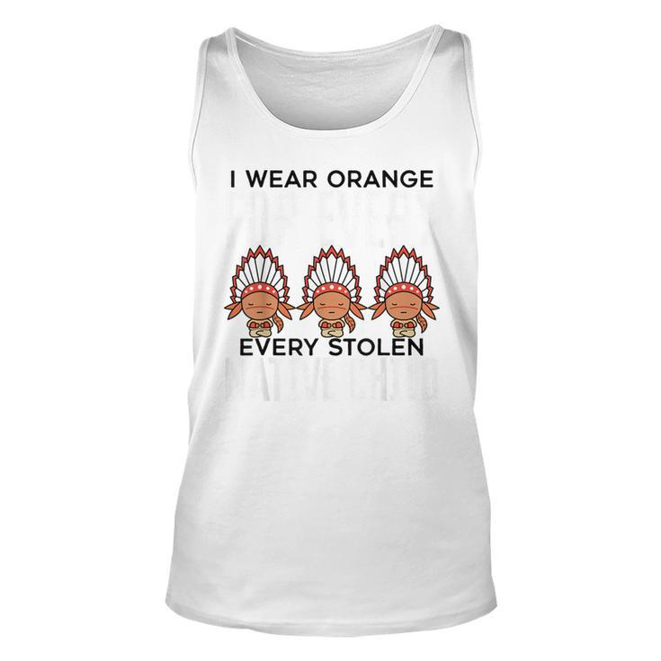 I Wear Orange For Children Orange Day Indigenous Children Tank Top