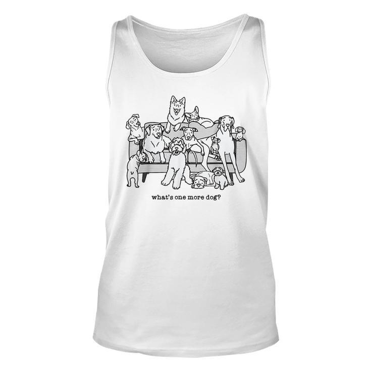 Whats One More Dog Funny Group Dogs Unisex Tank Top