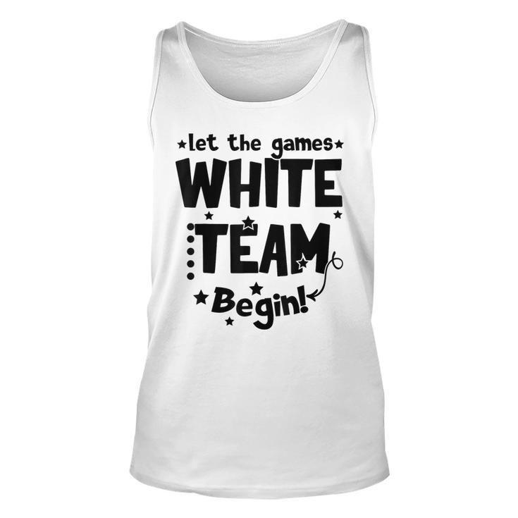 White Team Let The Games Begin Field Trip Day Unisex Tank Top