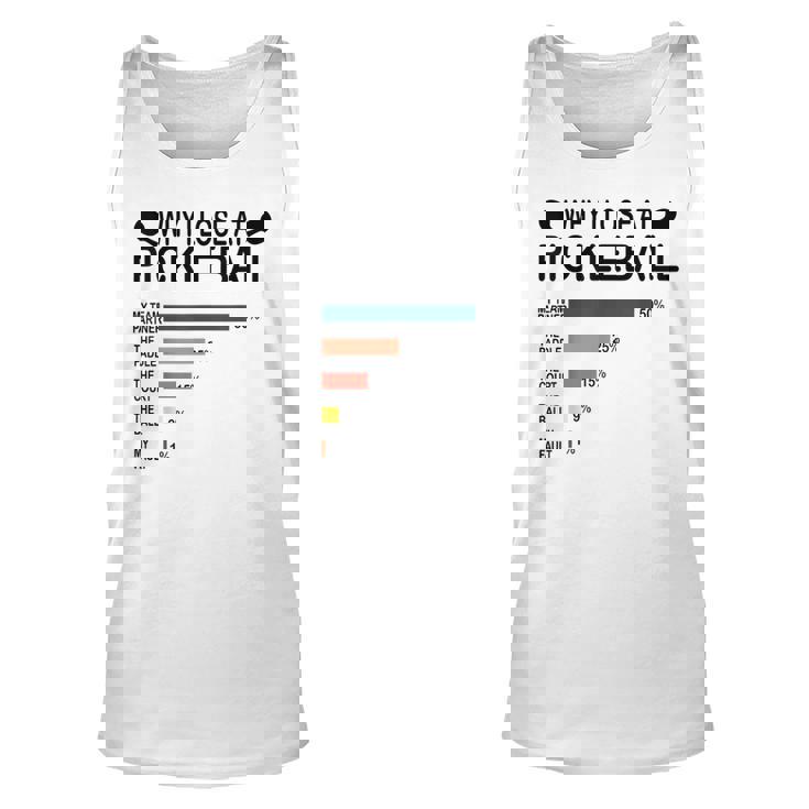 Why I Lose At Pickleball Humor Pickleballers Tank Top