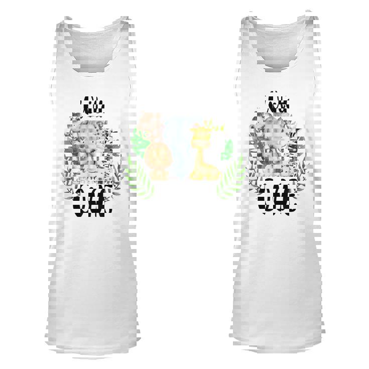 Wilde One Of The Wild One Zoo Birthday Safari Jungle Animal  Unisex Tank Top