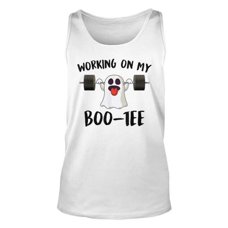 Working On My Boo Halloween Ghost Workout Gym Tank Top