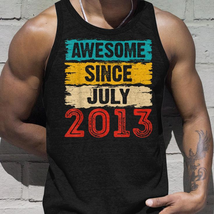 10 Year Old Awesome Since July 2013 10Th Birthday Gifts Unisex Tank Top Gifts for Him